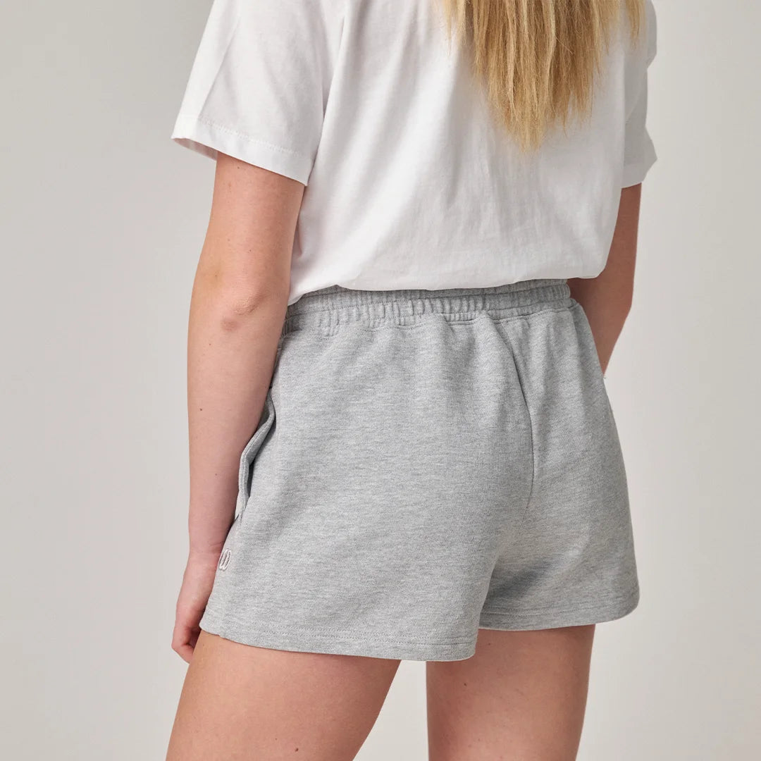 snocks-sweatshorts-damen-hellgrau image 3