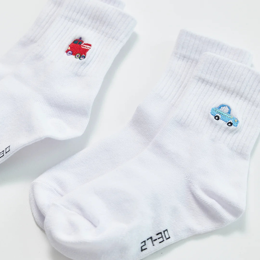 snocks-kinder-tennissocken-mix-polizei-feuerwehr-lange-socken image 2