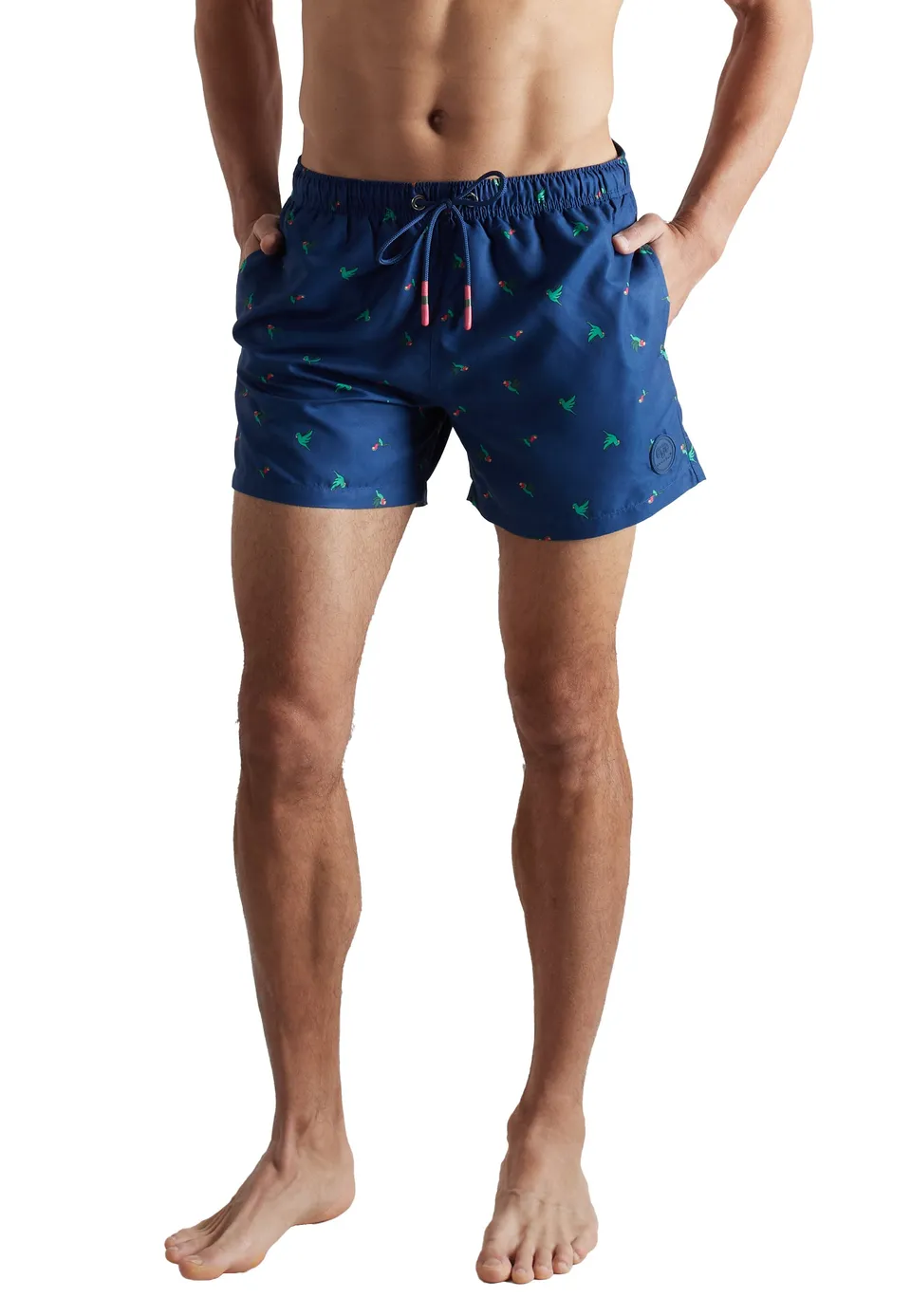 ceceba-herren-badeshorts-blau-bedruckt image 1