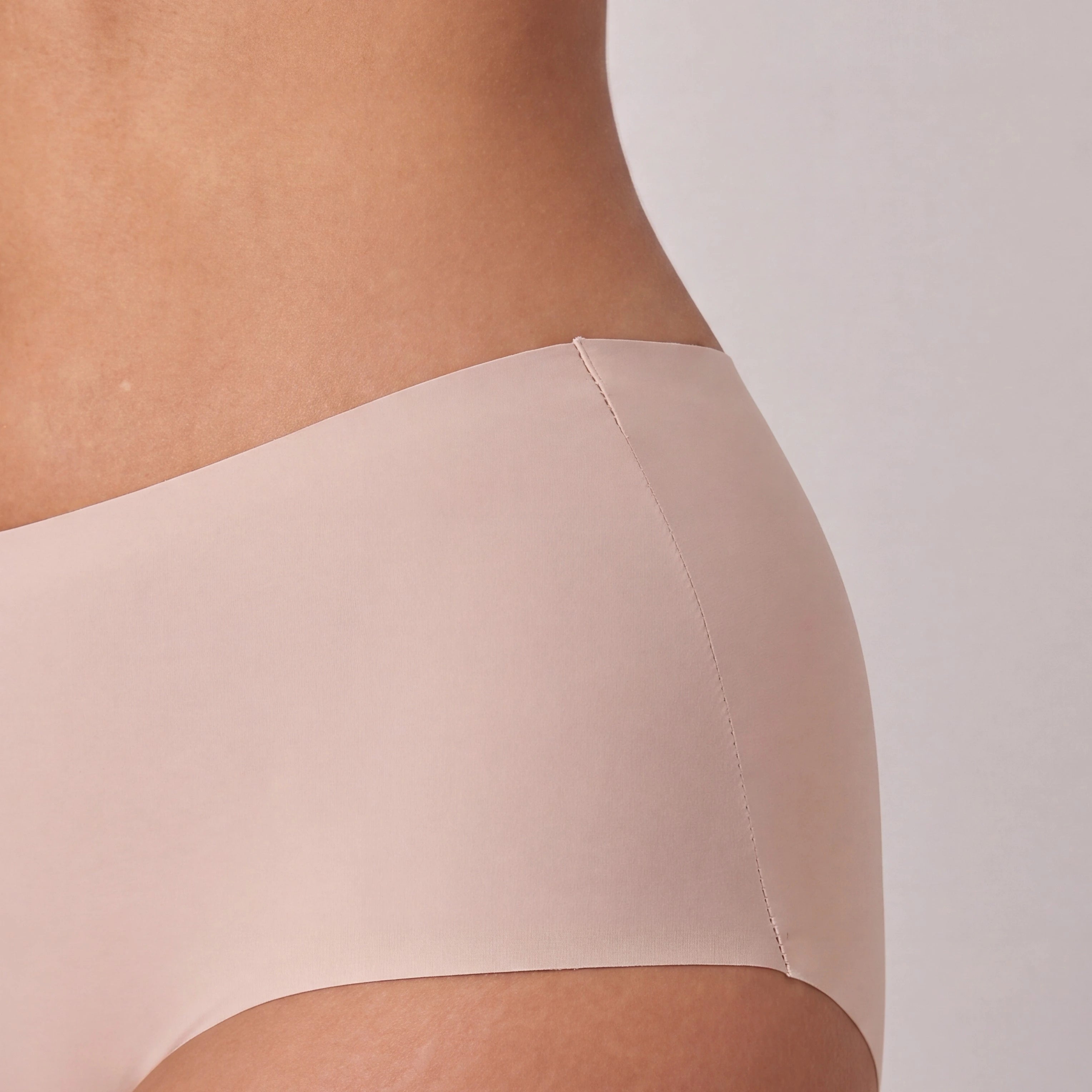 snocks-microfiber-high-waist-seamless-hipster-damen-beige image 4