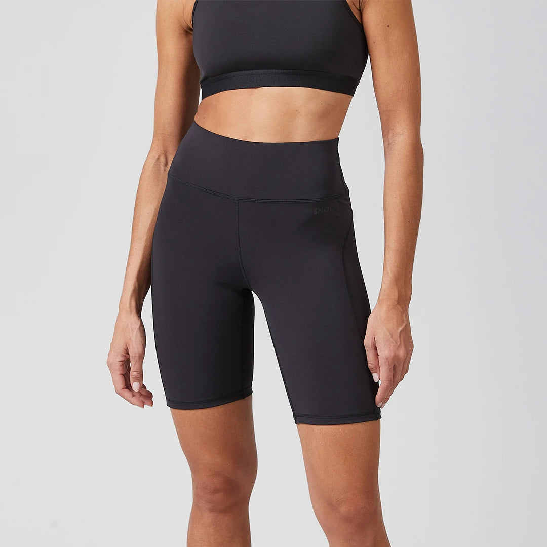 snocks-radlerhose-damen-schwarz-high-waist-shorts image 5