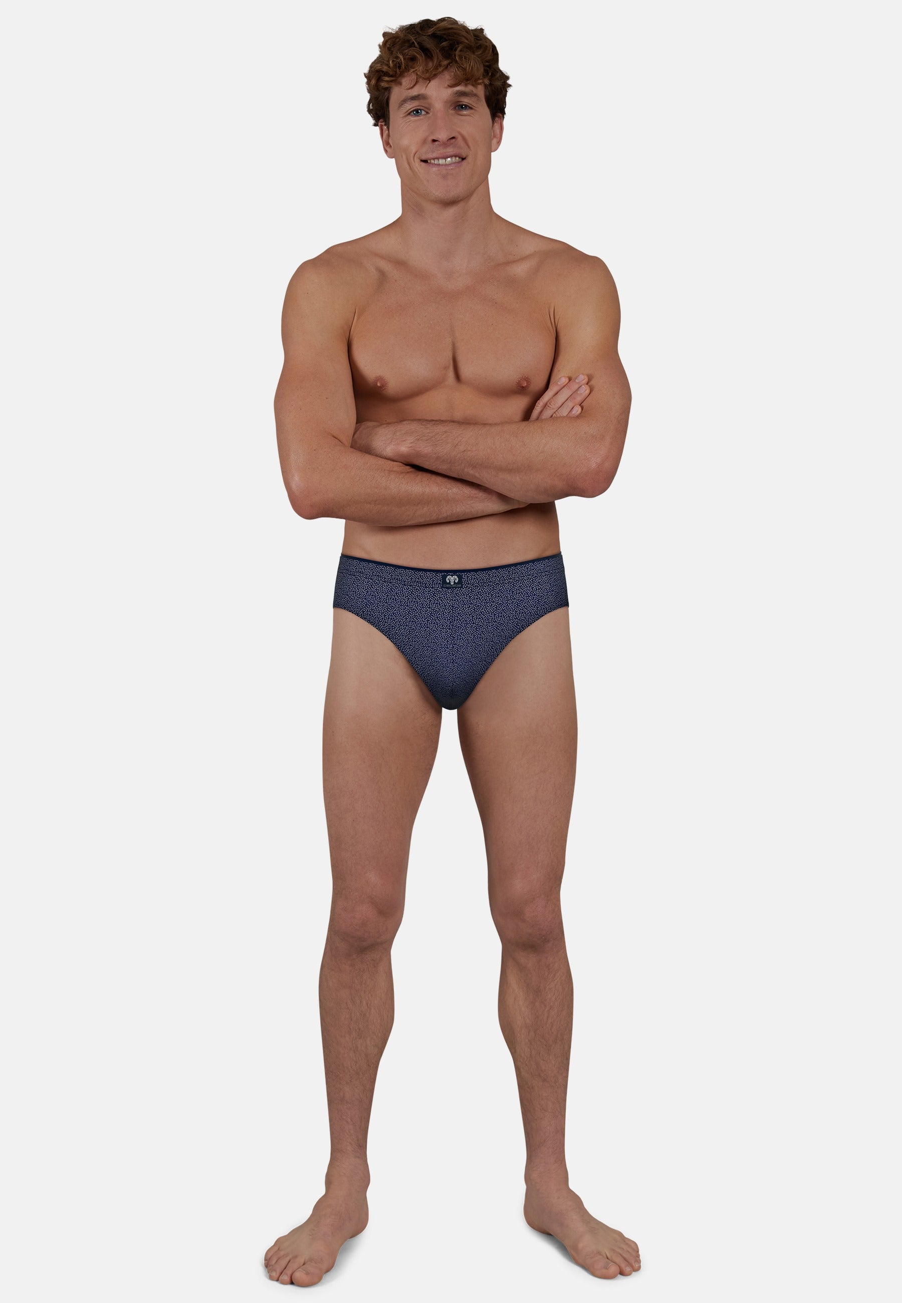 ceceba-herren-slip-blau-bedruckt-2er-pack image 2