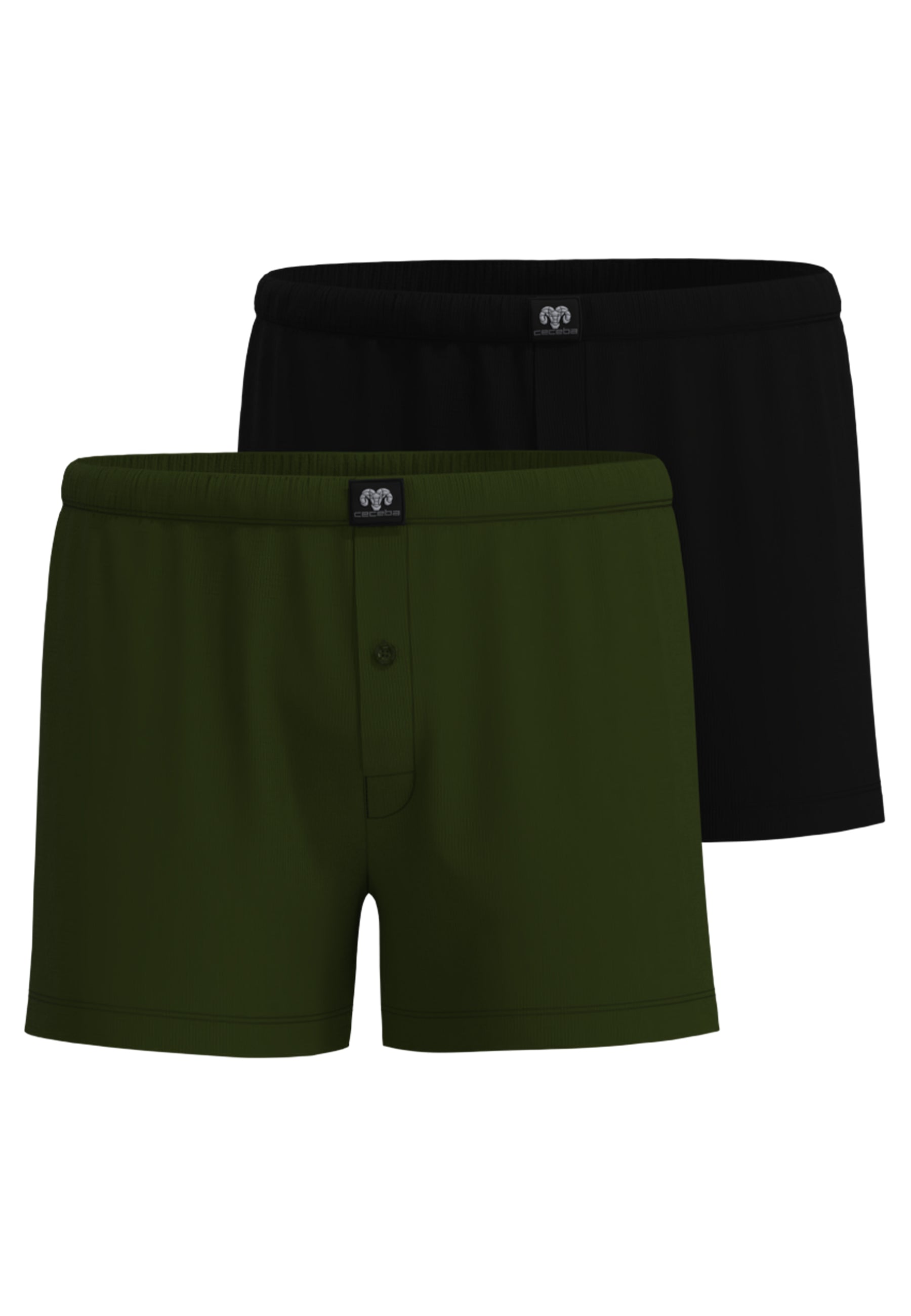ceceba-herren-boxershort-gr-n-uni-2er-pack image 1