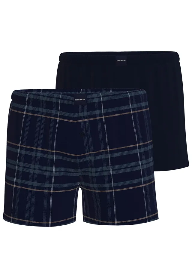 ceceba-herren-boxershort-blau-kariert-2er-pack image 1