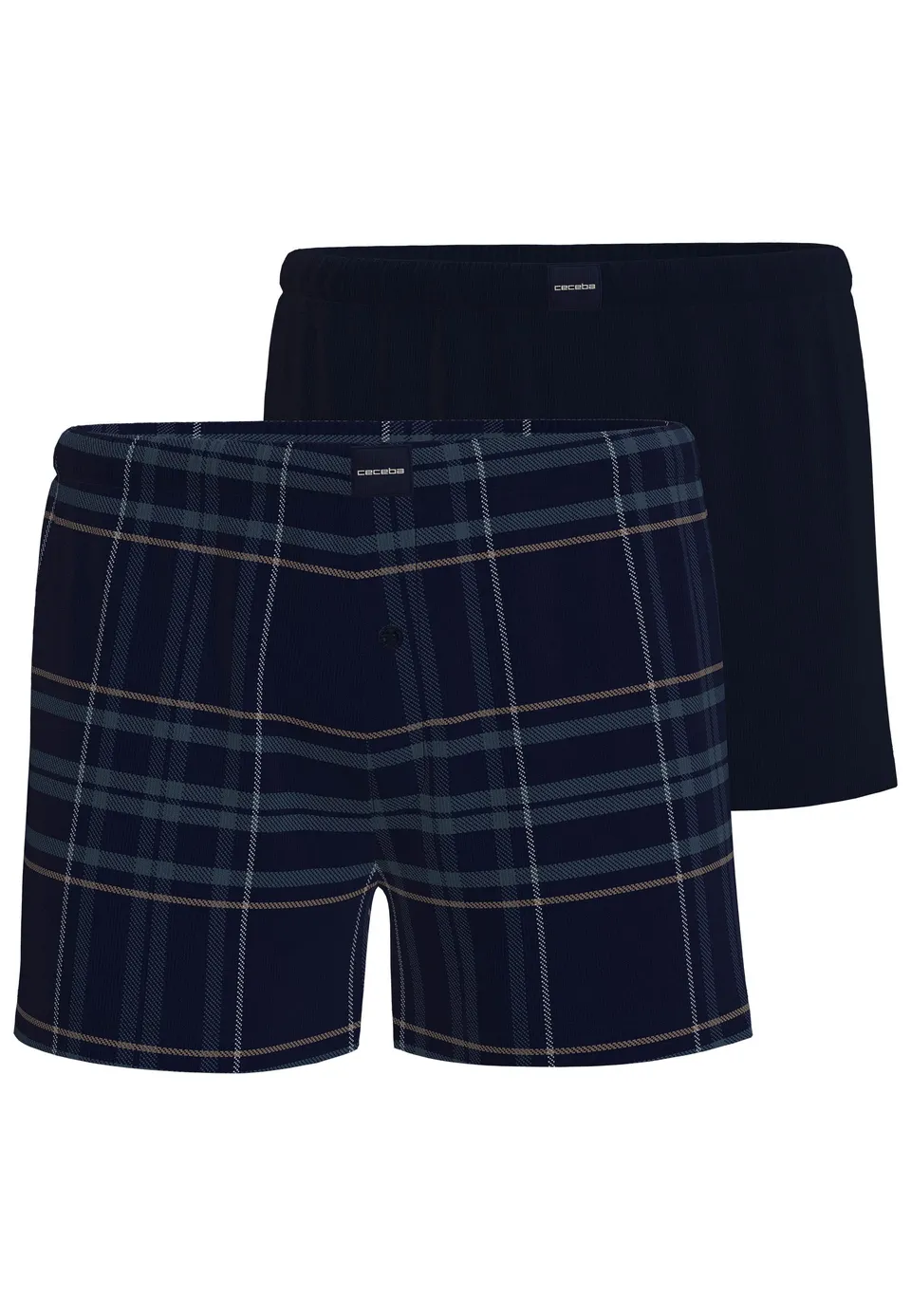 ceceba-herren-boxershort-blau-kariert-2er-pack image 1