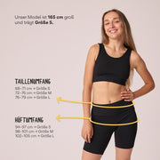 snocks-radlerhose-seamless-damen-schwarz-biker-shorts image 6