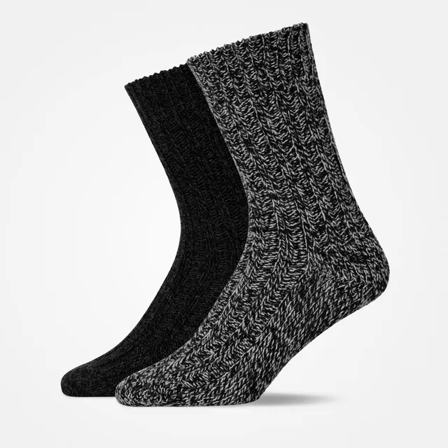 snocks-norweger-socken-mix-grau-schwarz-sportsocken image 1