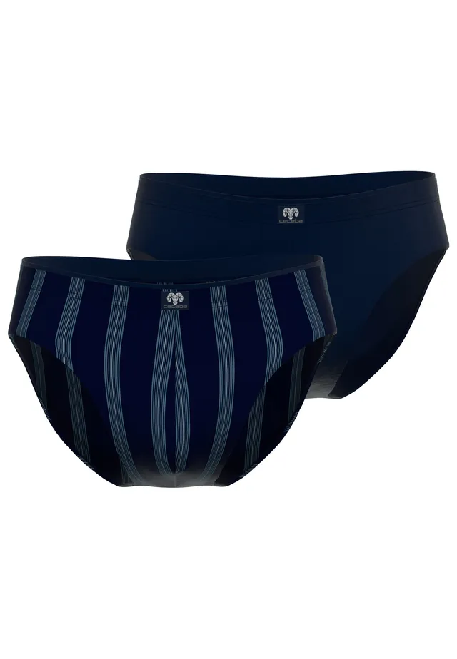 ceceba-herren-slip-blau-l-ngsgestreift-2er-pack-2 image 1