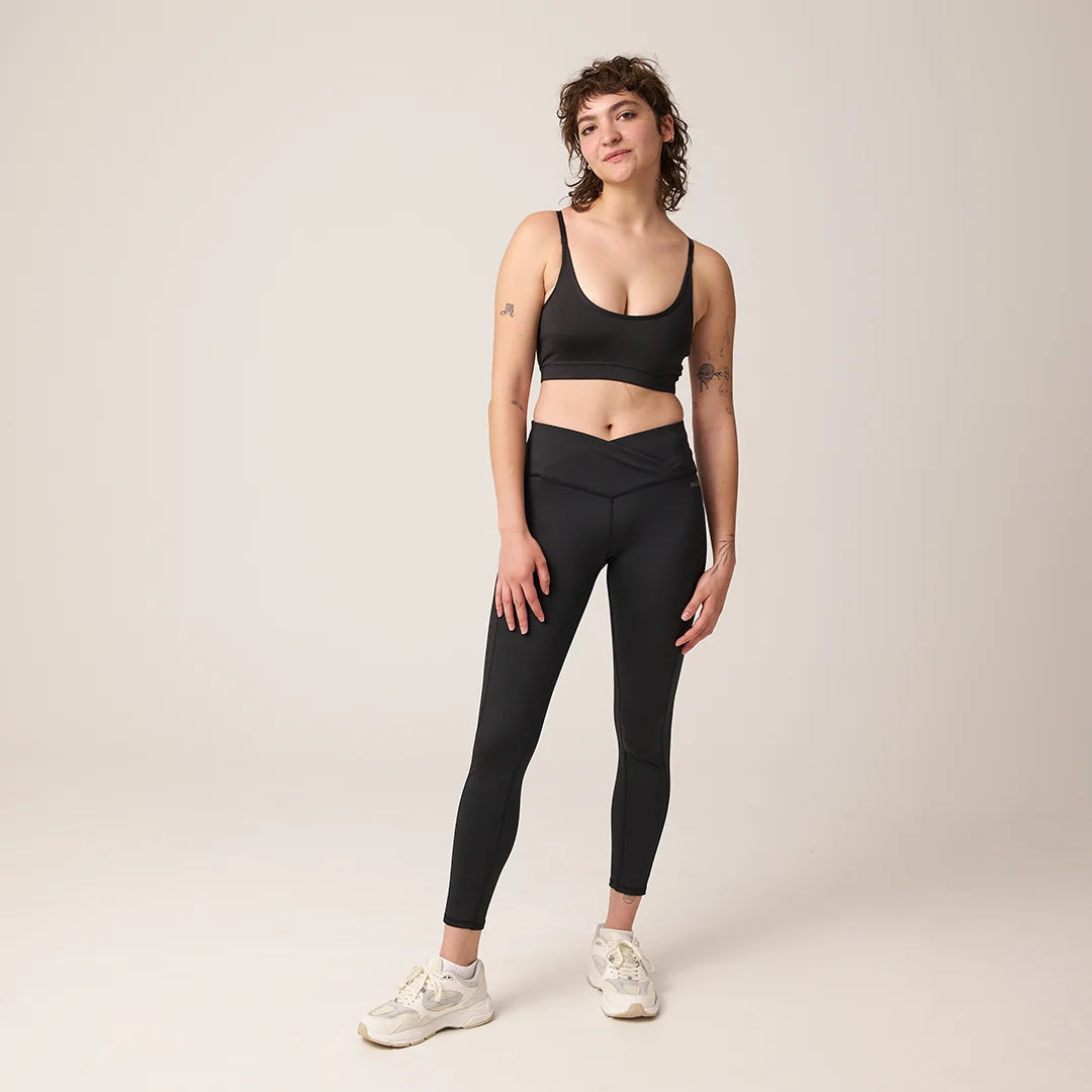 snocks-high-waist-leggings-v-cross-schwarz-damen-sportleggings image 3