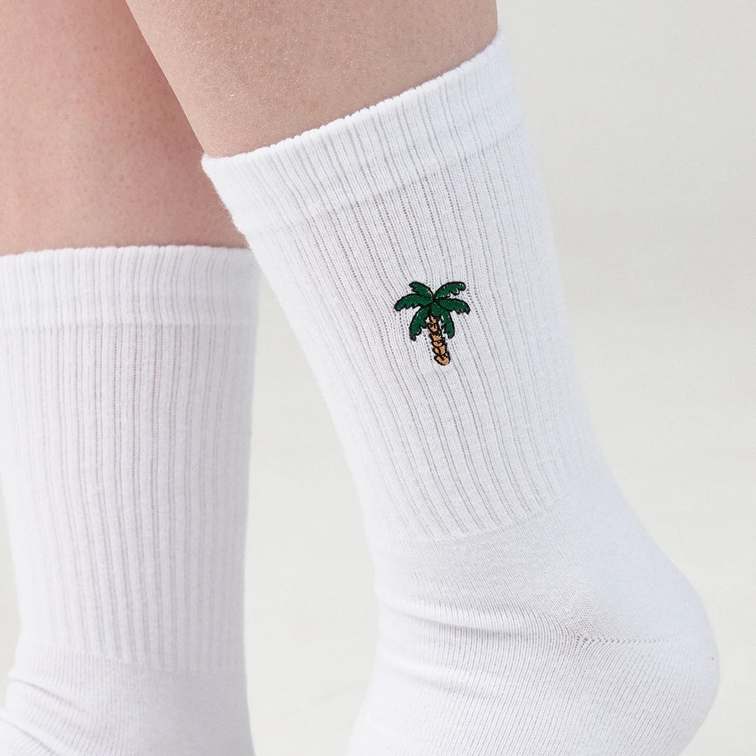 snocks-tennissocken-mix-palmen-lange-sportsocken-aus-bio-baumwolle-unisex image 2