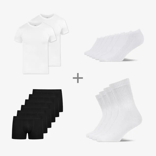 snocks-the-clean-look-basics-bundle-f-r-herren-shirts-unterhosen-socken image 1