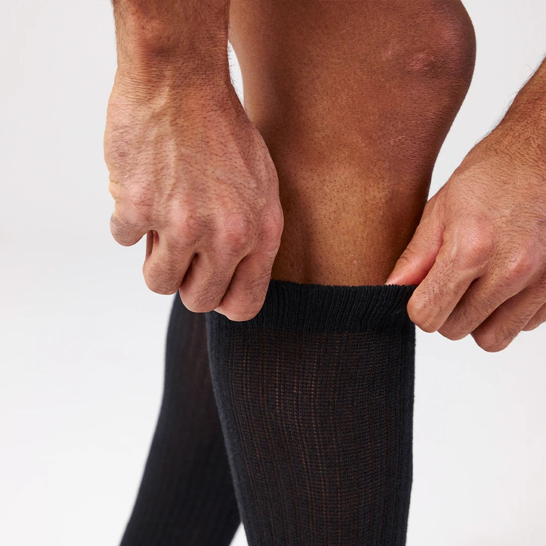 snocks-hochwertige-arbeitssocken-schwarz-gelbe-akzente-business-socken-herren image 4