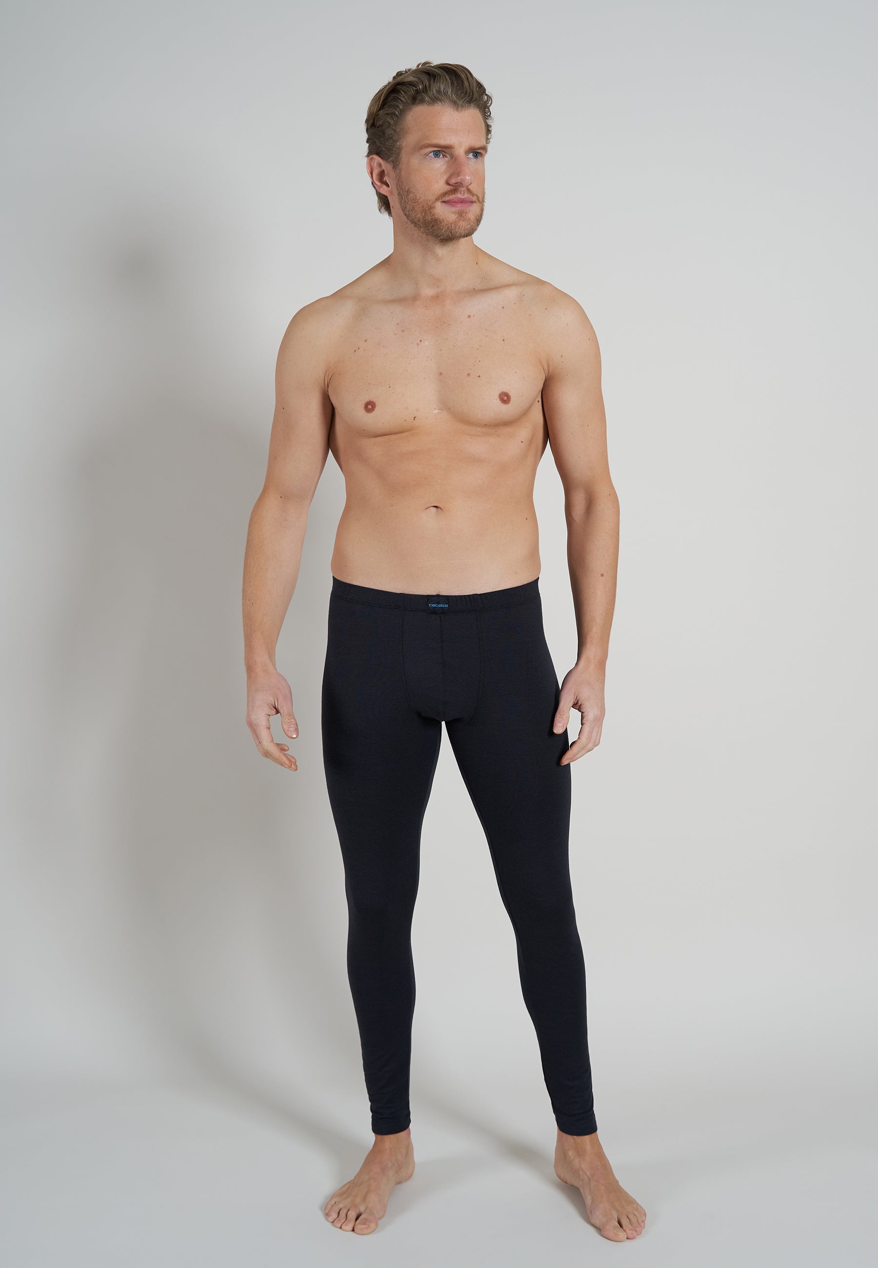 ceceba-herren-lange-unterhose-schwarz-uni-thermo-single-jersey image 2