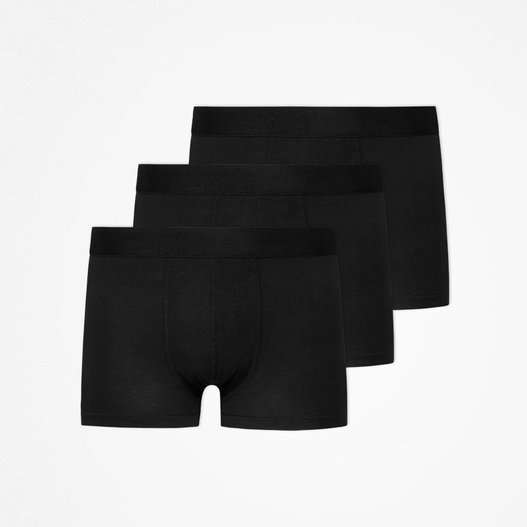 snocks-premium-boxershorts-herren-schwarz-ohne-logo-atmungsaktiv image 1