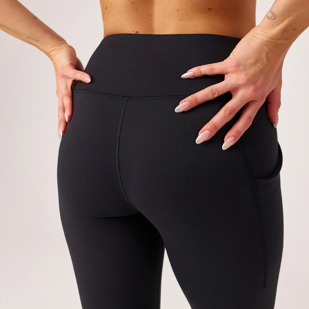 snocks-premium-high-waist-leggings-mit-taschen-schwarz-damen image 5