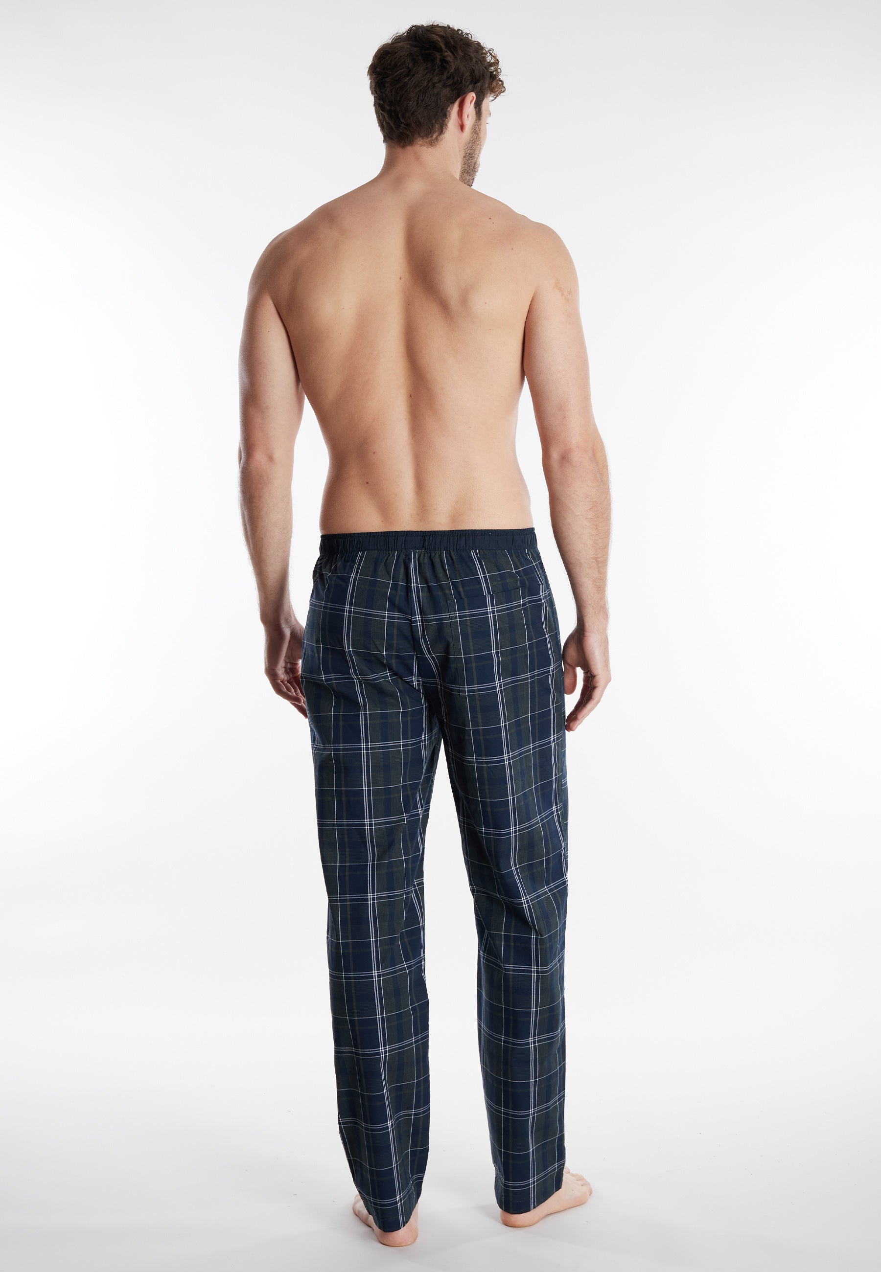 ceceba-herren-lange-hose-blau-kariert image 3