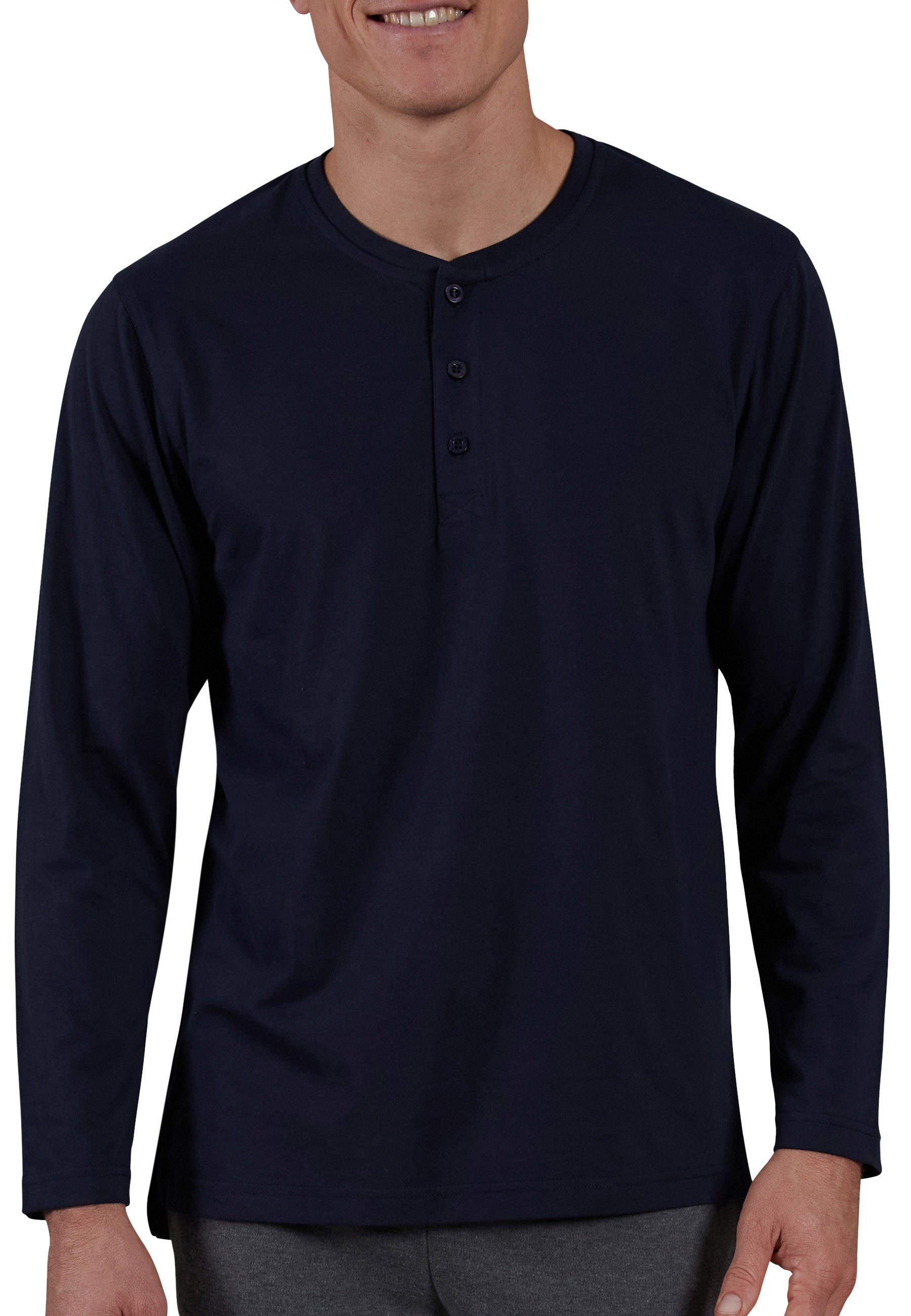 ceceba-herren-longsleeve-blau-uni image 1
