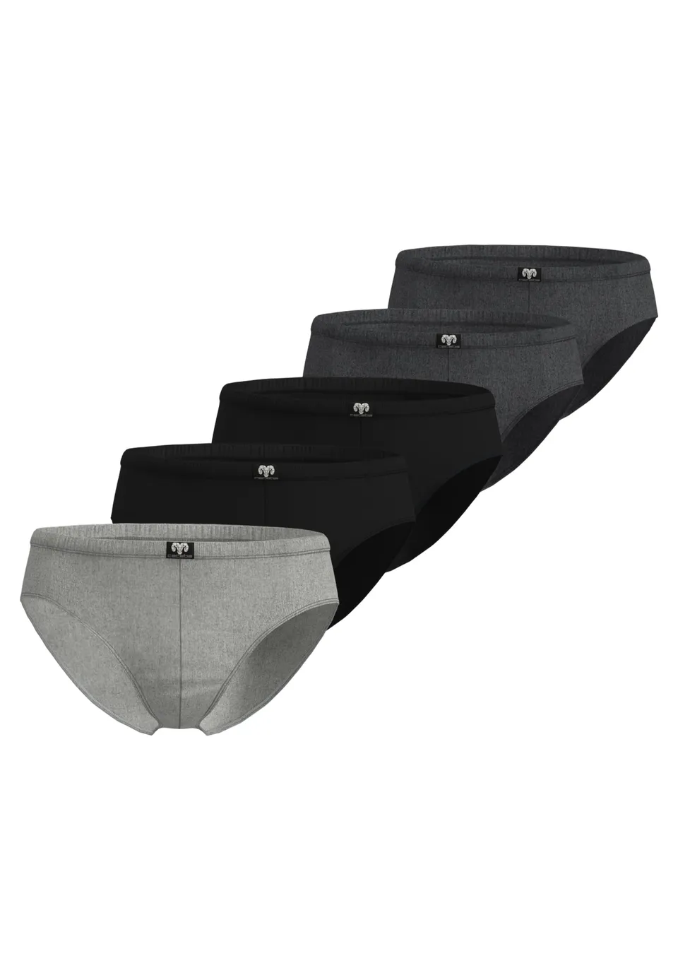 ceceba-herren-slip-grau-uni-5er-pack image 1