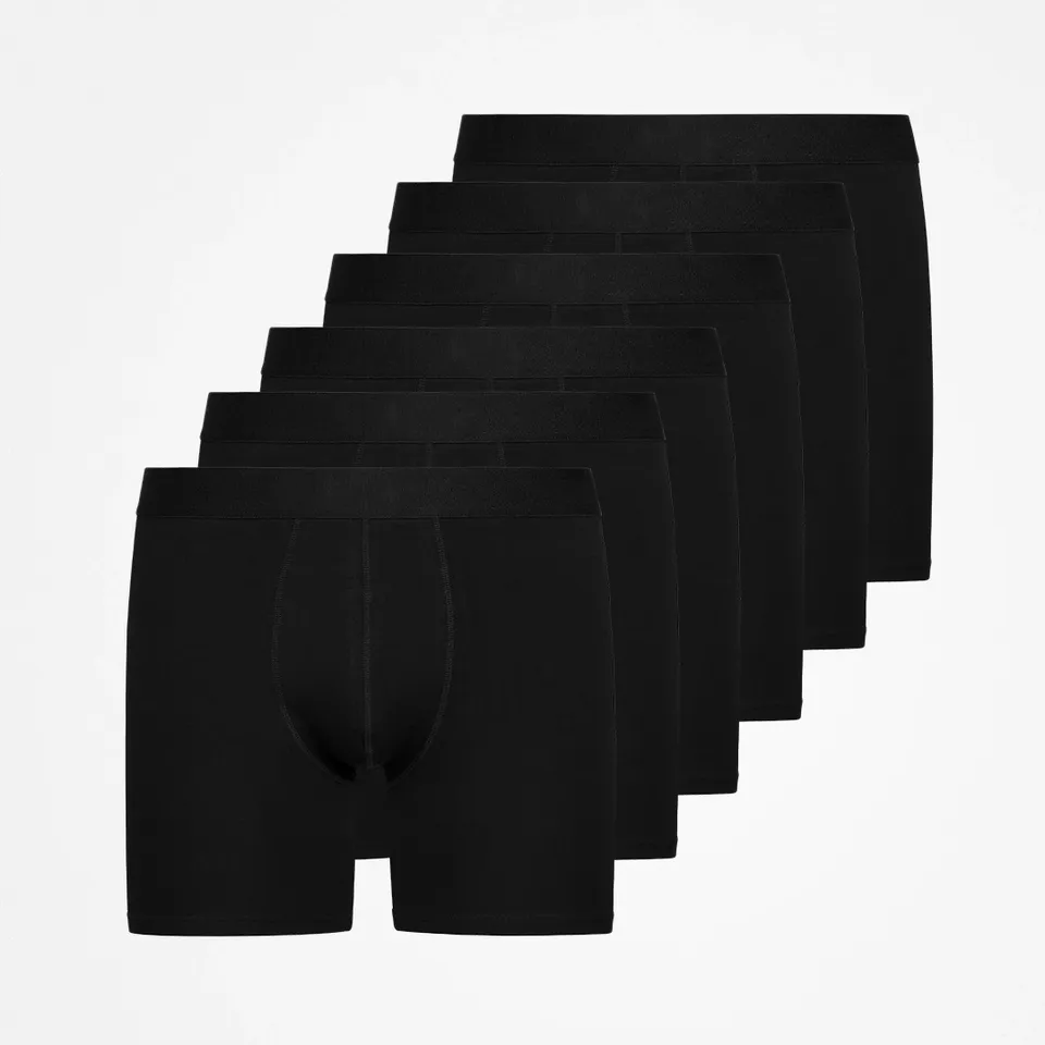 snocks-lange-boxershorts-ohne-logo-in-schwarz-3 image 1