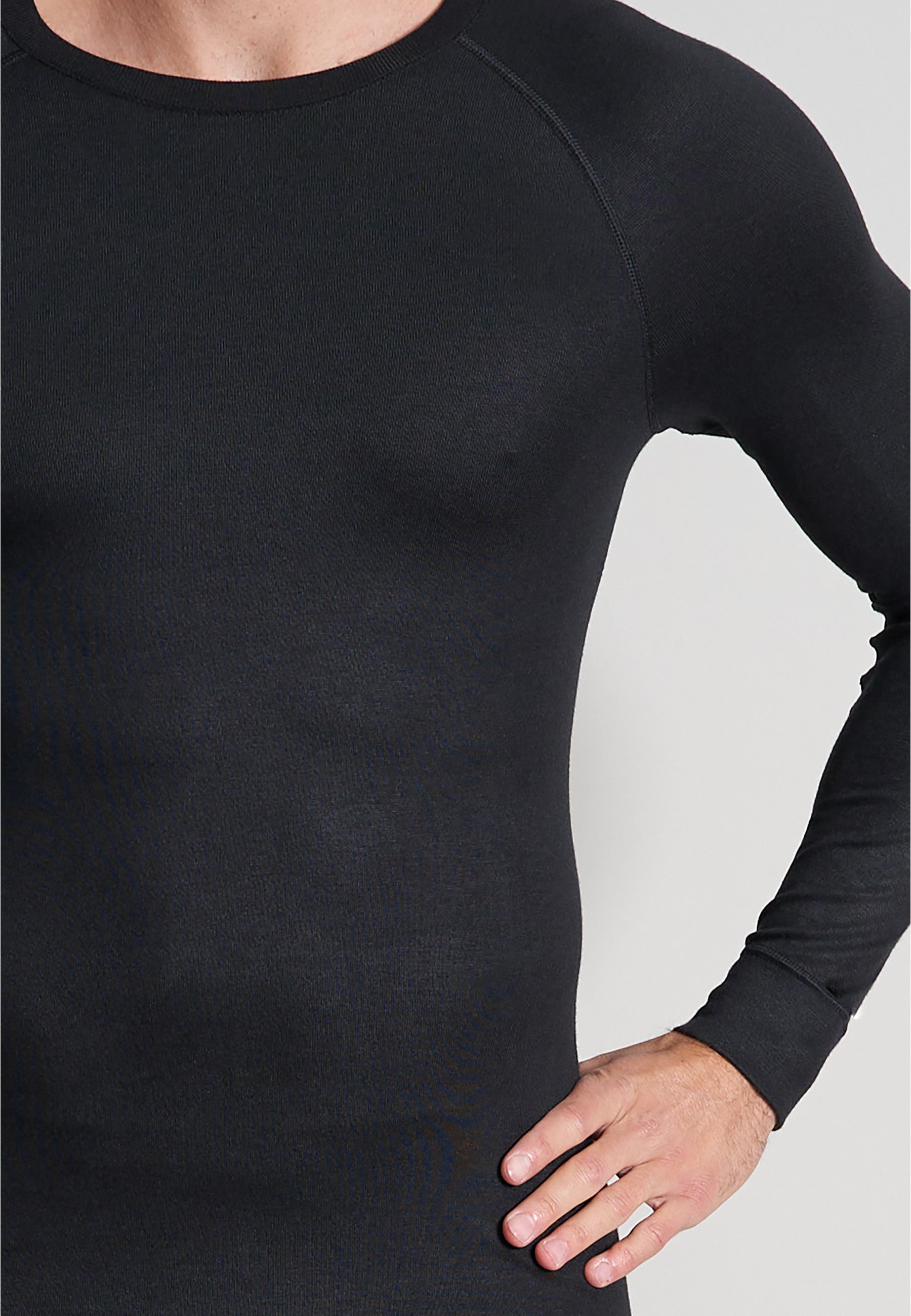 ceceba-herren-longsleeve-schwarz-uni-thermo-langarmshirt image 4