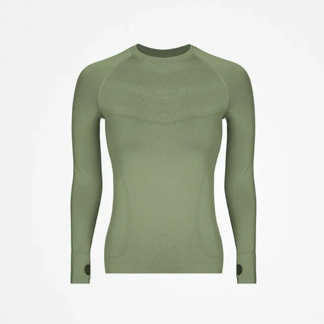 snocks-sportshirt-langarm-damen-seamless-pastellgr-n image 1