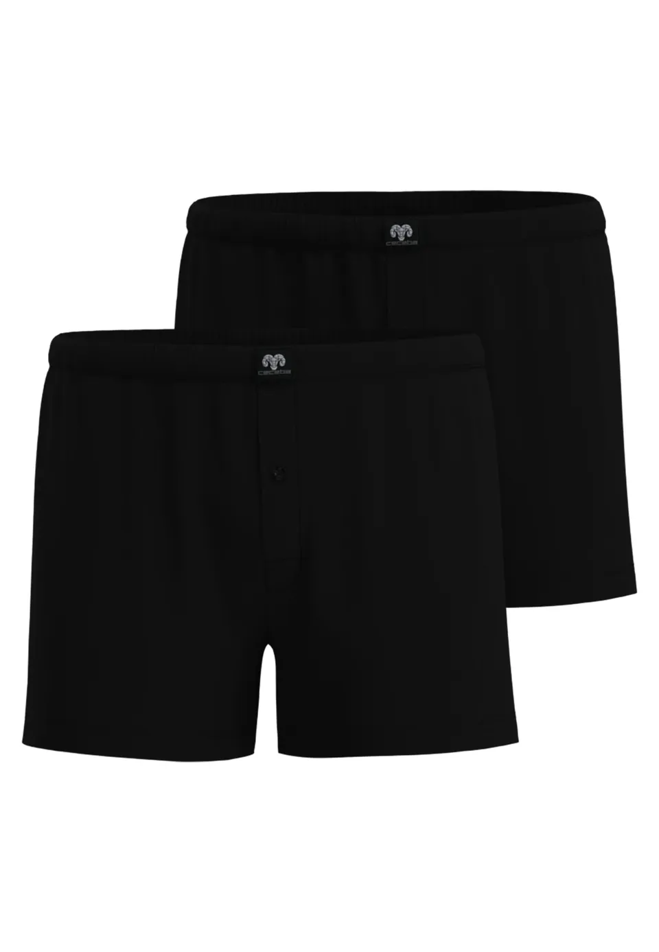 ceceba-herren-boxershort-schwarz-uni-2er-pack image 1