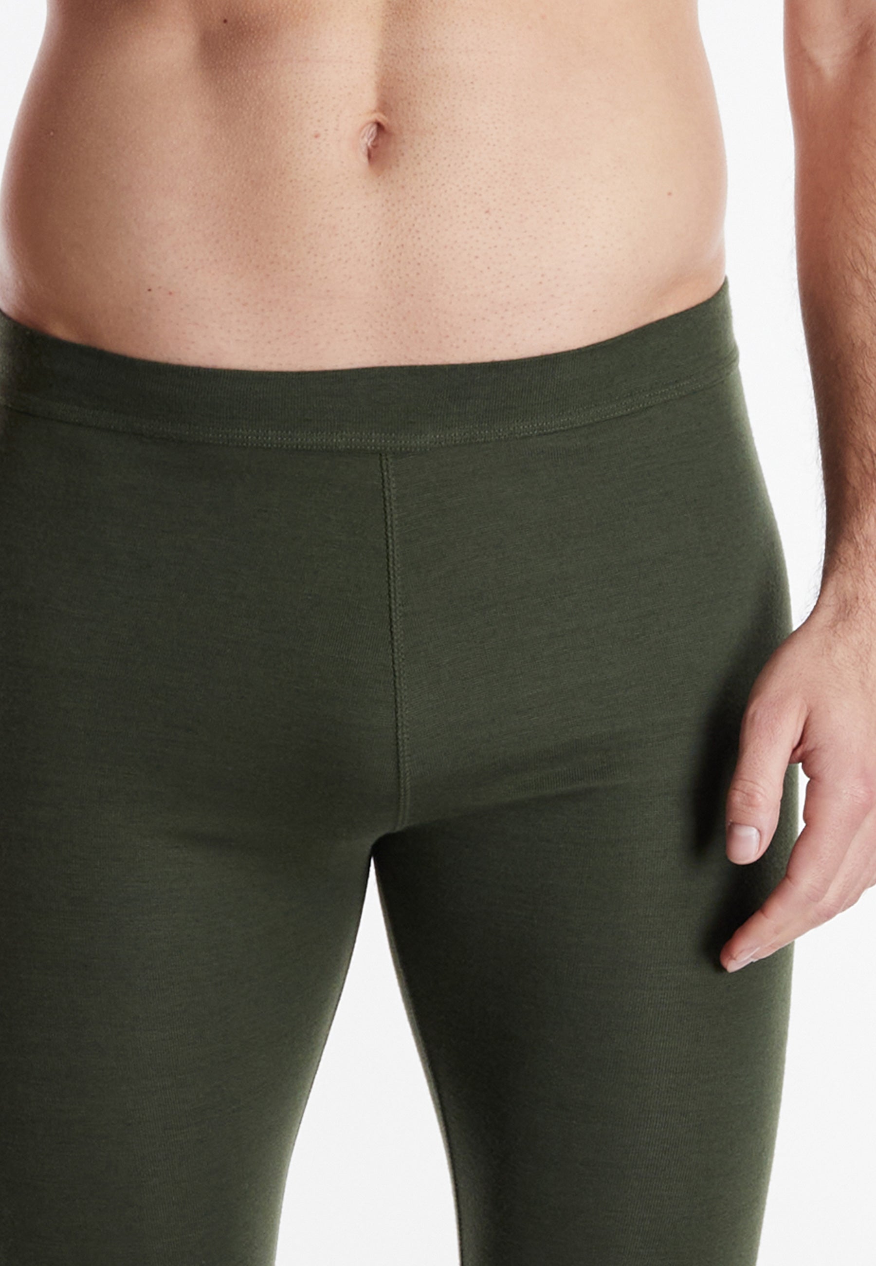 ceceba-herren-lange-unterhose-gr-n-uni-thermo-unterhose image 4