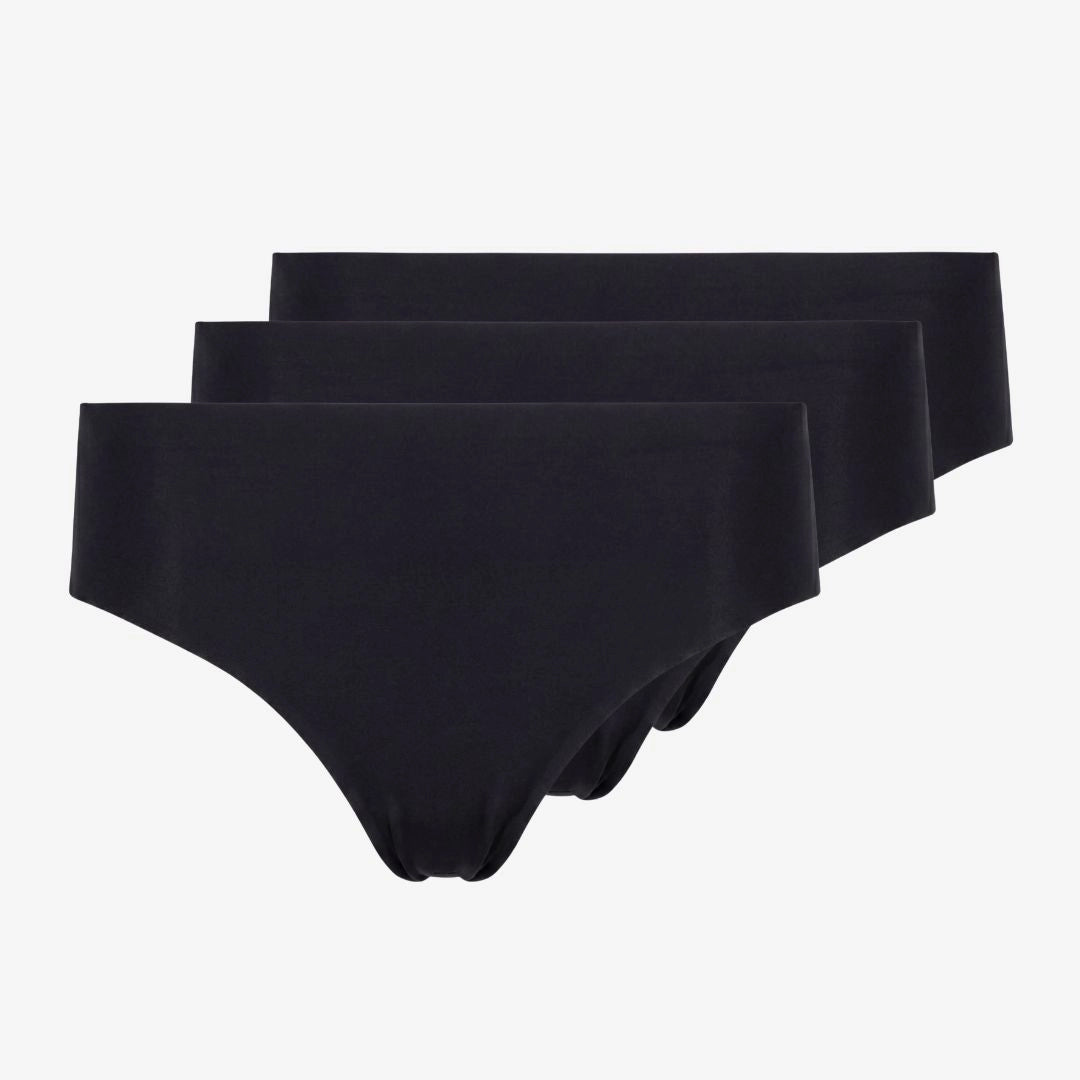 snocks-microfiber-high-waist-seamless-tanga-schwarz image 1