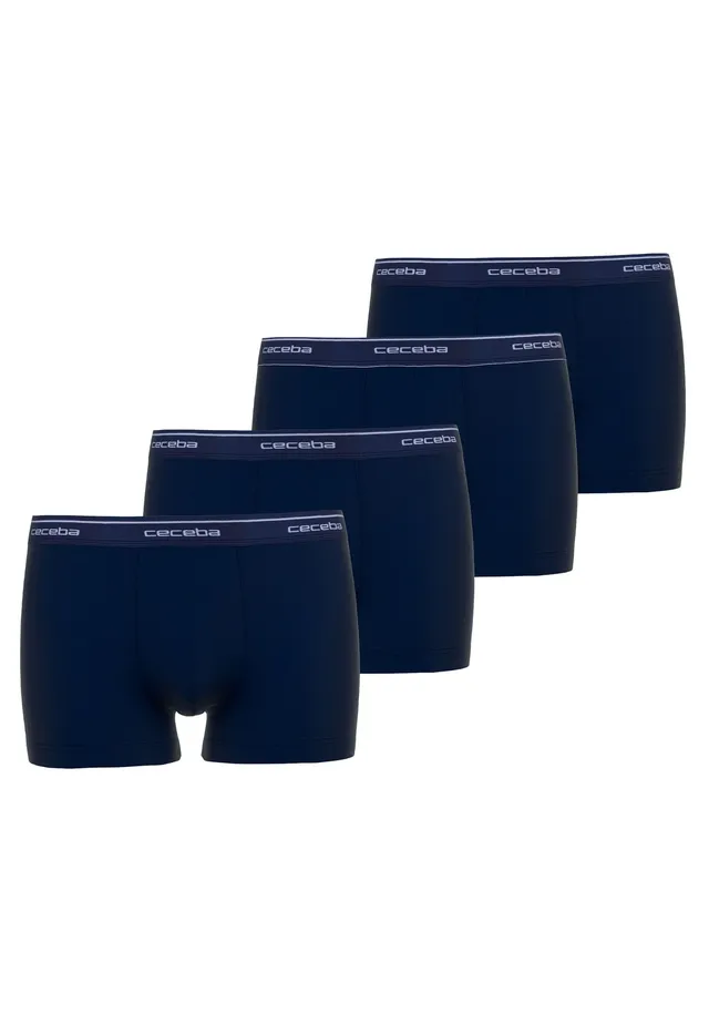ceceba-herren-pants-blau-uni-4er-pack-feinripp-slip image 1