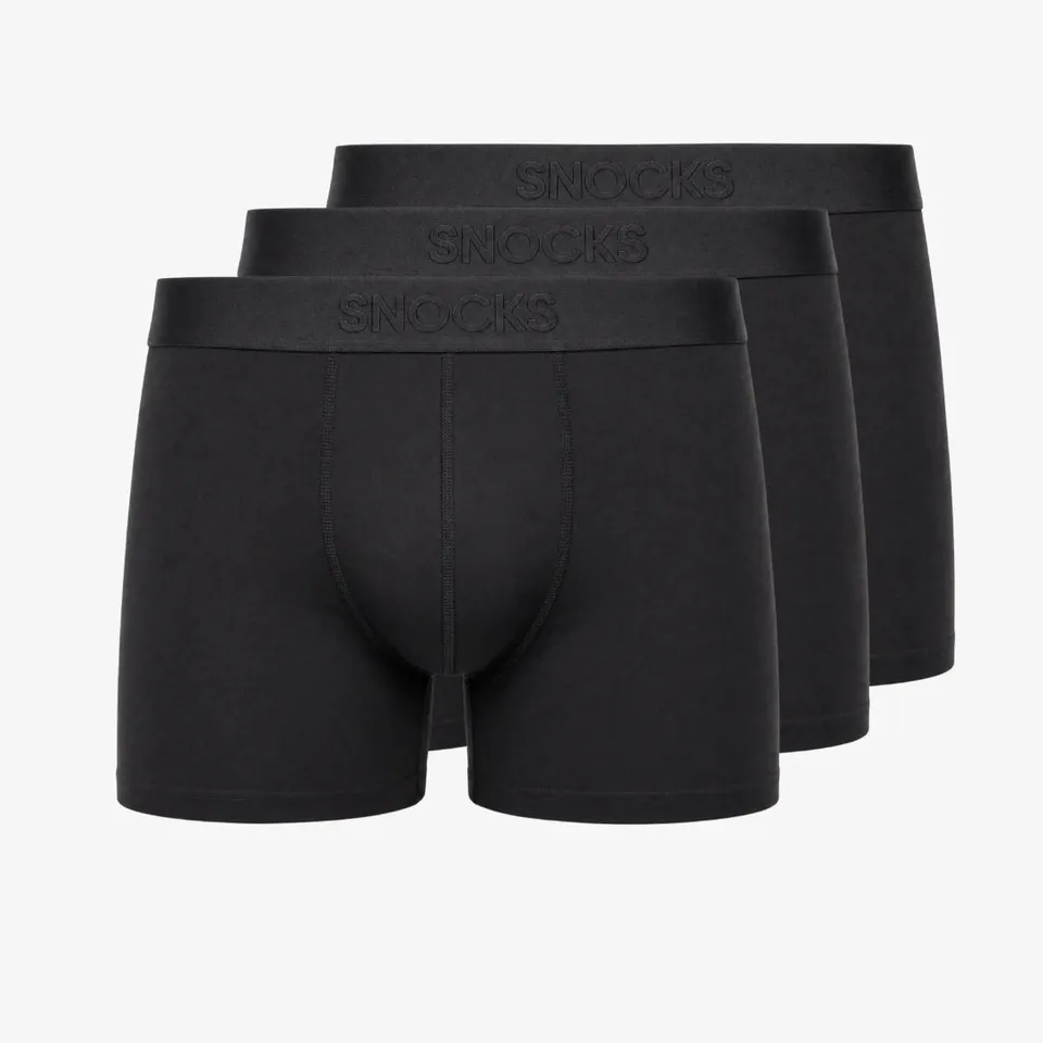 snocks-microfiber-trunks-herren-schwarz-boxershorts image 1