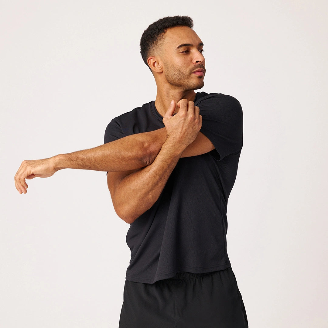 snocks-trainingsshirt-allover-mesh-herren-schwarz image 2