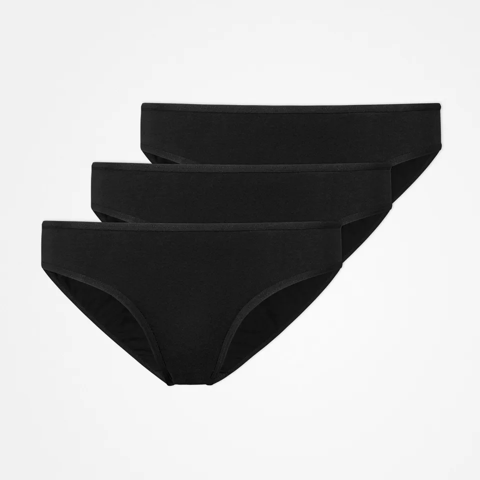 snocks-damenslips-bio-baumwolle-schwarz image 1