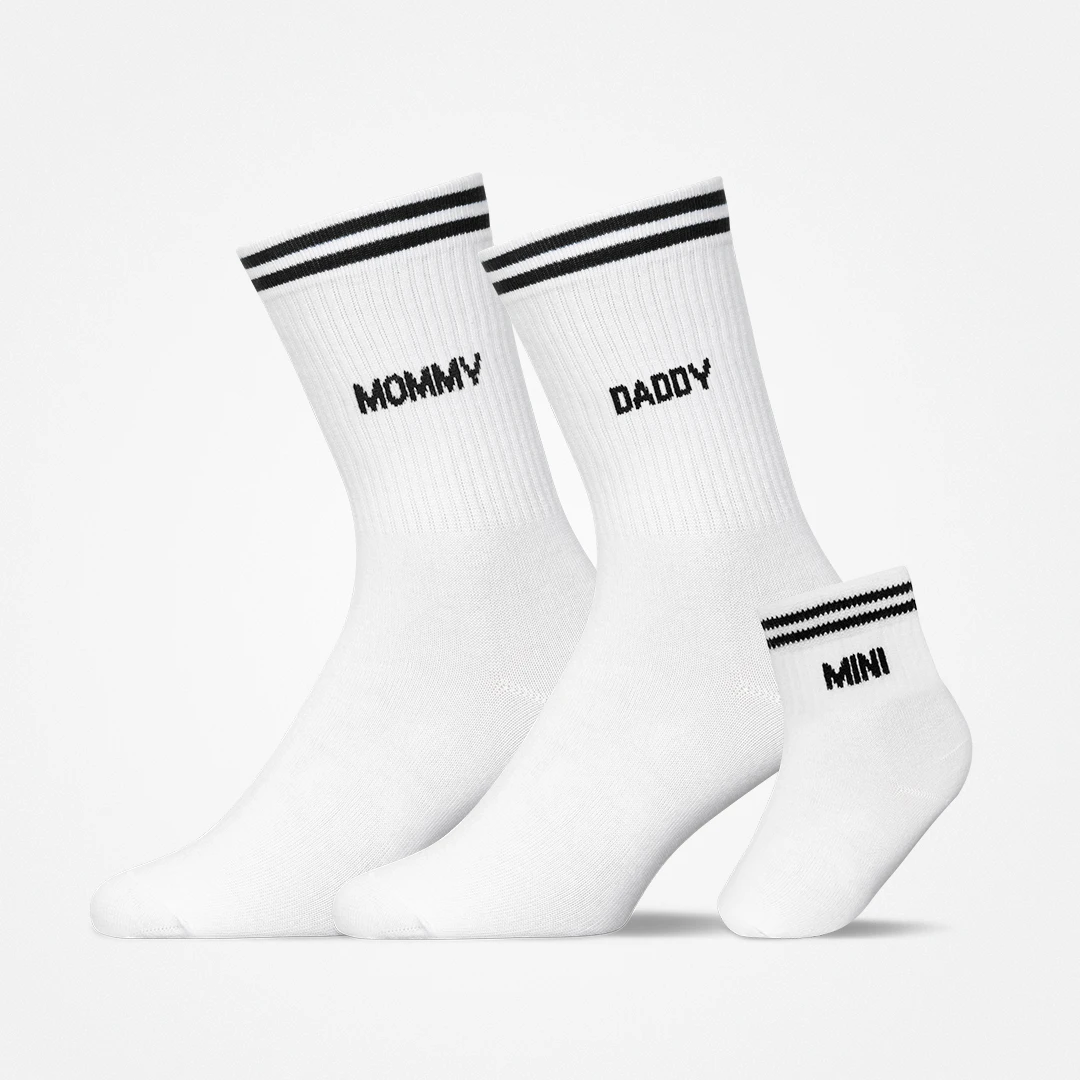 snocks-familiensocken-mommy-daddy-mini-wei image 1