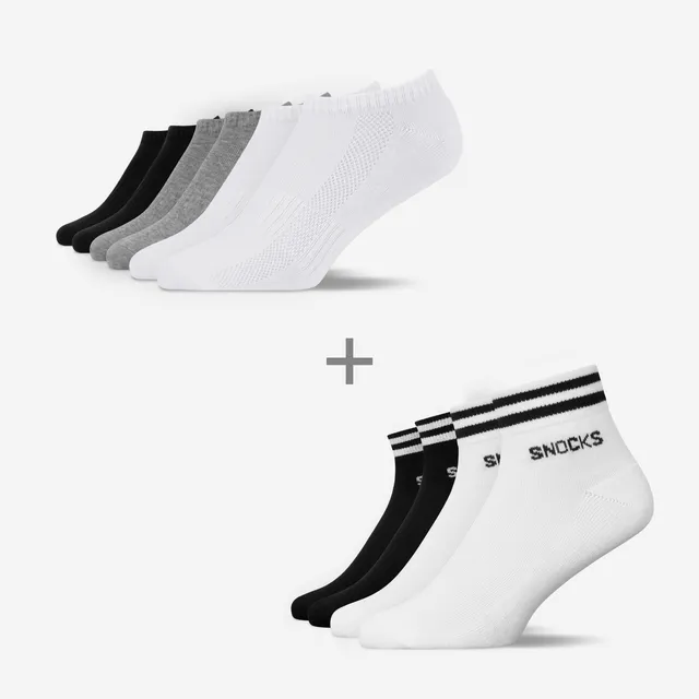 snocks-retro-socks-bundle-sneaker-socken-unisex-set image 1