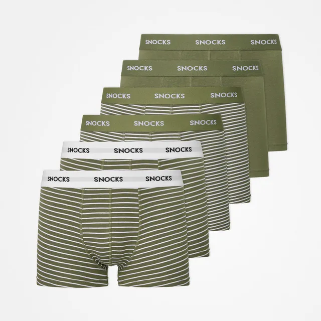 snocks-boxershorts-mit-streifen-herren-olivgr-ne-streifen image 1