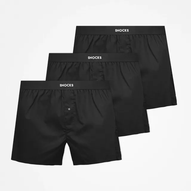 snocks-american-boxershorts-mit-elastischem-bund-schwarz-american-boxershorts image 1