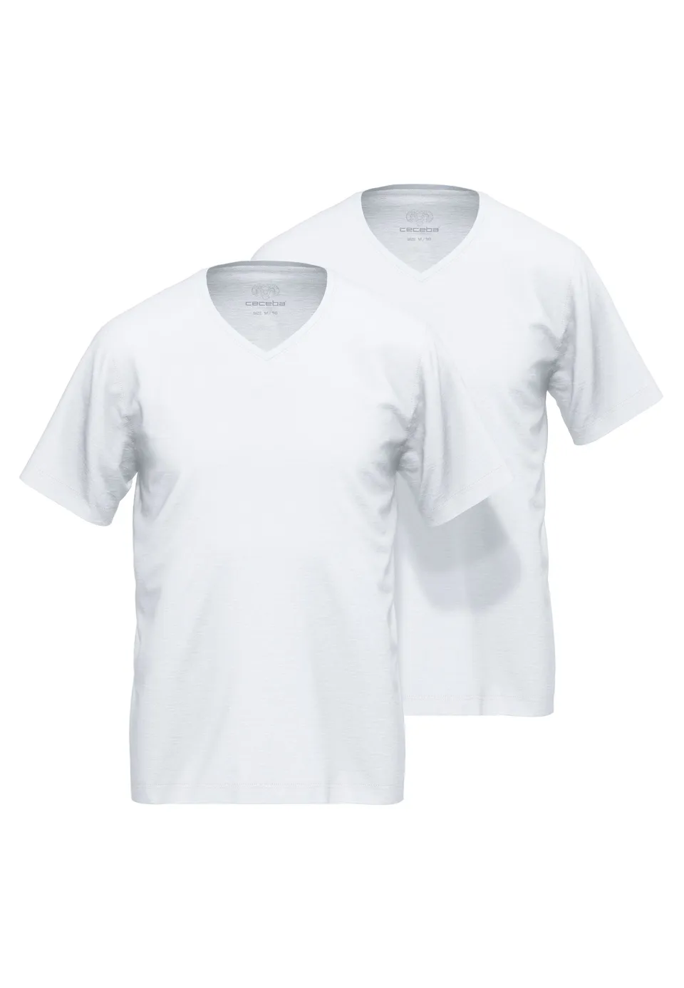 ceceba-herren-shirt-wei-uni-2er-pack-feinripp-unterhemd image 1