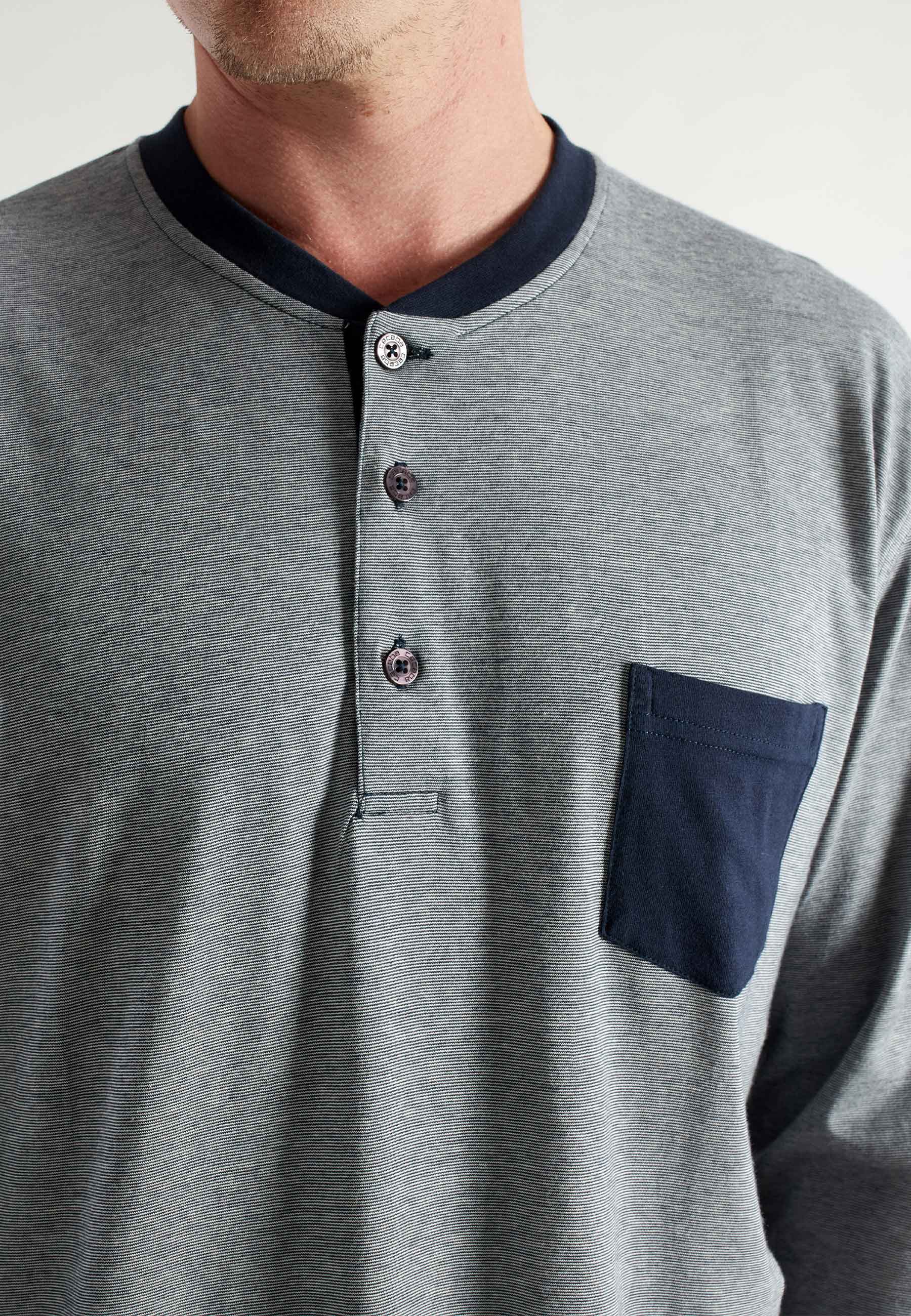 ceceba-herren-pyjama-blau-quergestreift-aus-baumwolle image 4