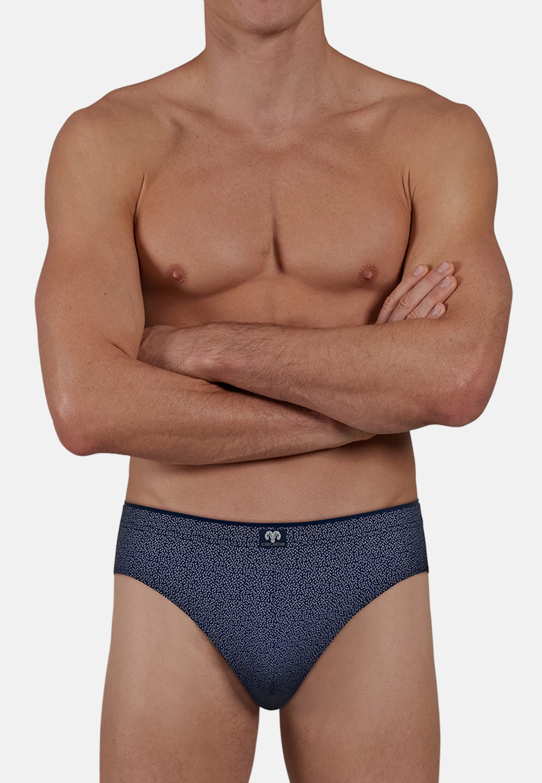ceceba-herren-slip-blau-bedruckt-2er-pack image 3