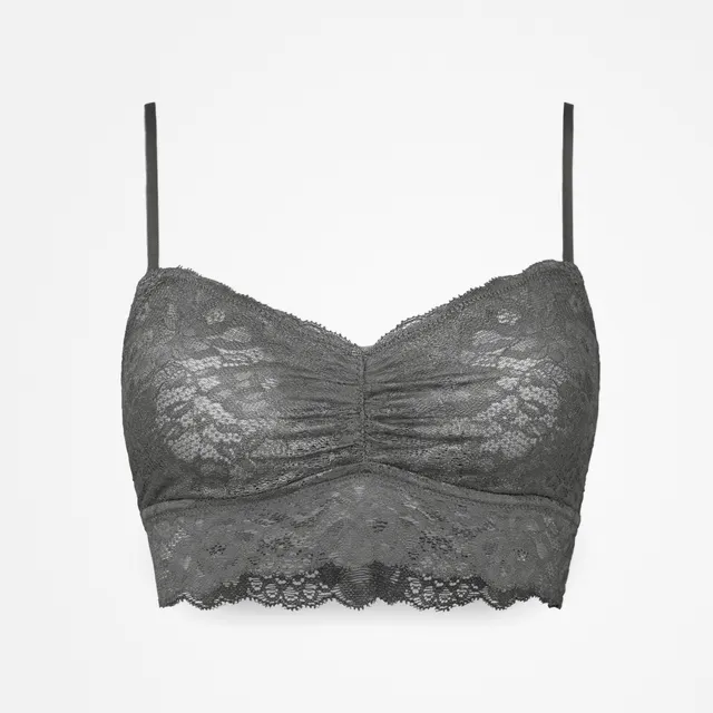snocks-spitzen-bh-grau-bustier-ohne-verschluss image 1