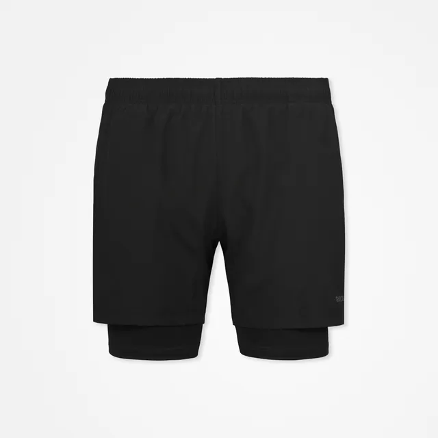 snocks-2-in-1-trainingsshorts-herren-schwarz image 1