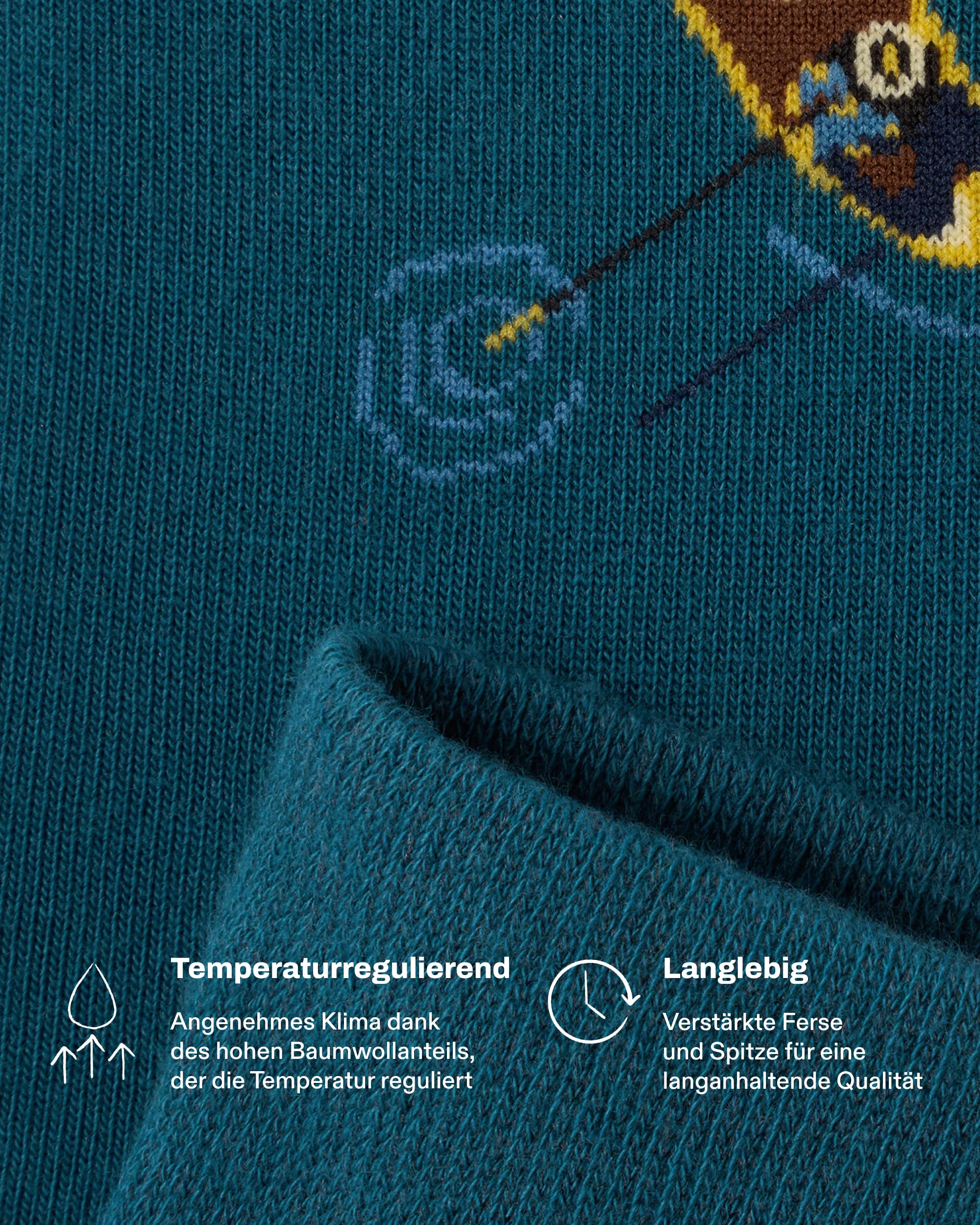 von-jungfeld-baumwollsocken-mit-sport-icons-bestickte-motivsocken-aus-bio-baumwo image 3