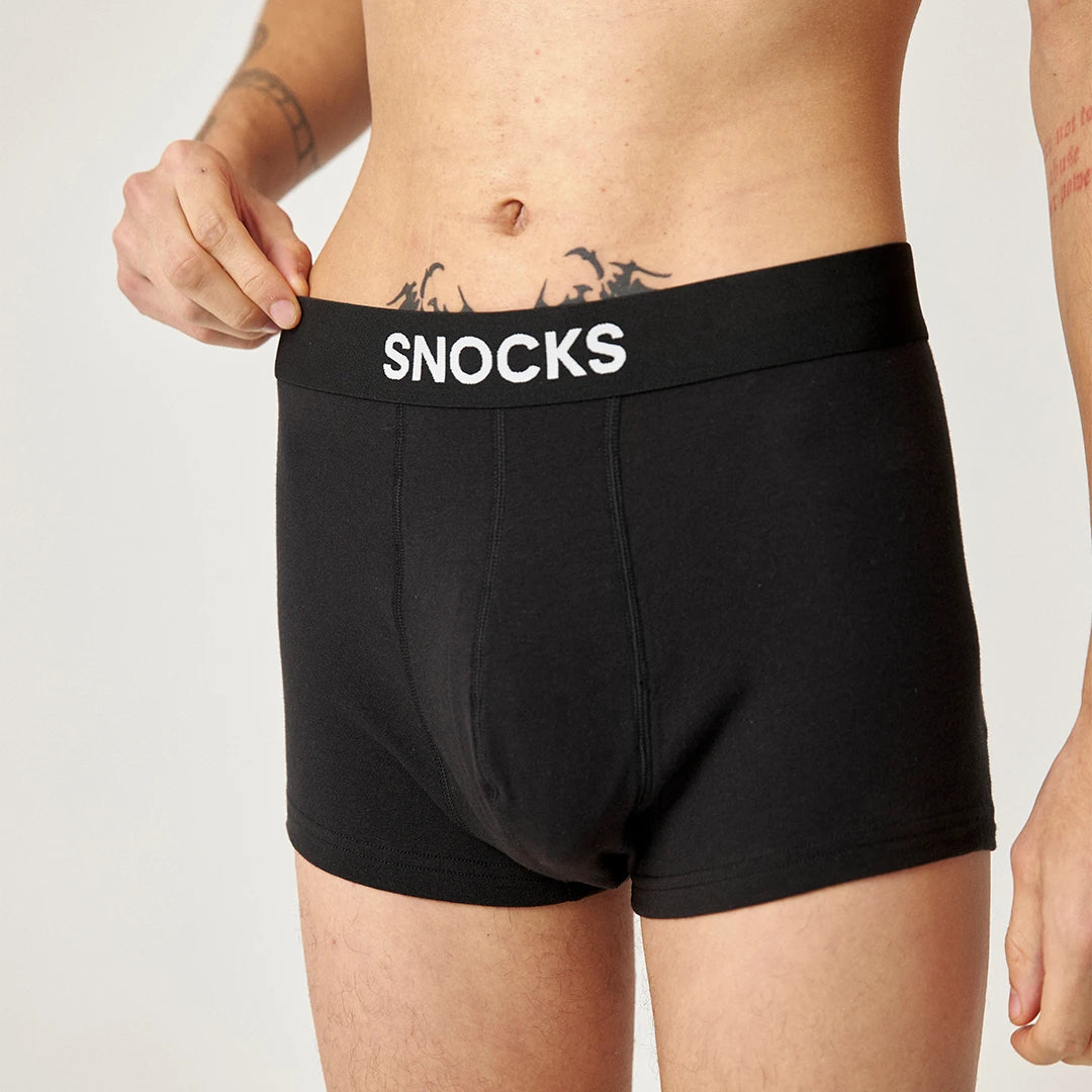 snocks-kurze-trunks-schwarz-herren-aus-bio-baumwolle image 3