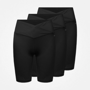 snocks-v-cross-radshorts-damen-nero-schwarz image 3