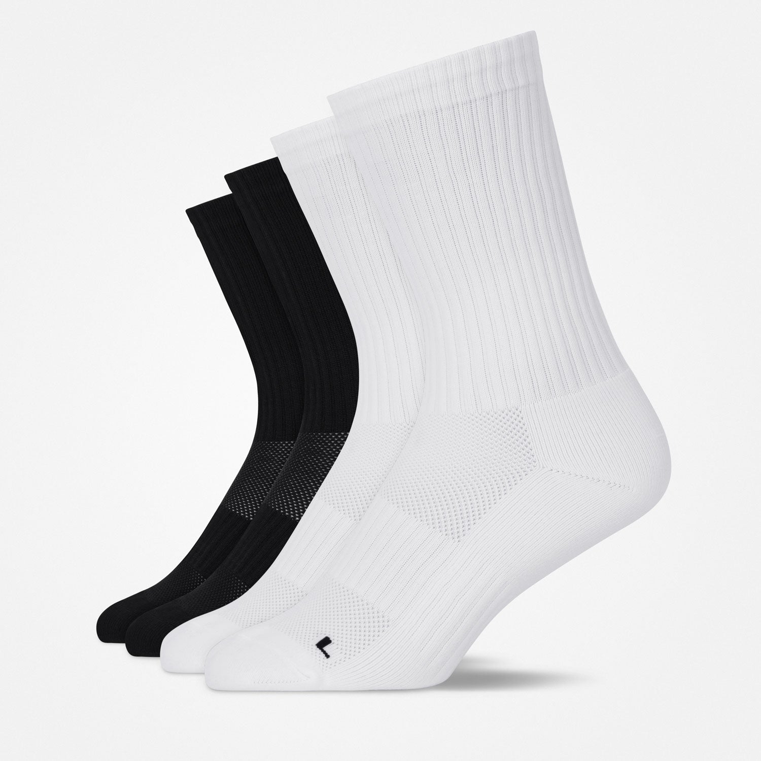 snocks-hohe-laufsocken-schwarz-wei-unisex image 1