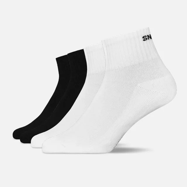 snocks-retro-sneaker-socken-mix-schwarz-wei-kn-chelhoch image 1