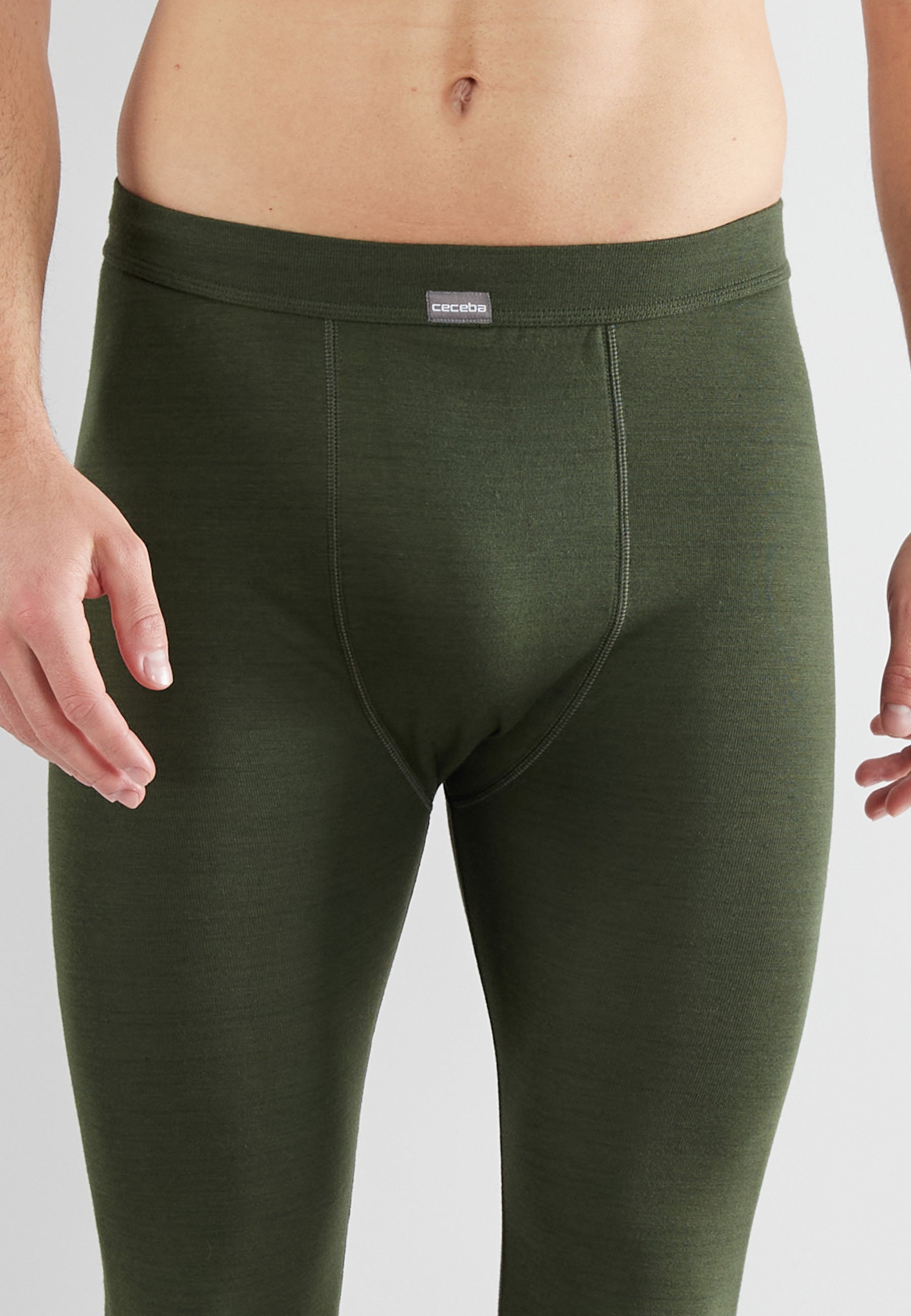 ceceba-herren-lange-unterhose-gr-n-uni-active-rib-thermo image 4
