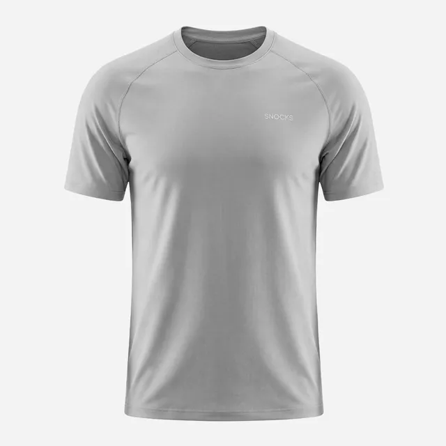 snocks-trainingsshirt-raglan-herren-silber-grau-sportshirt image 1
