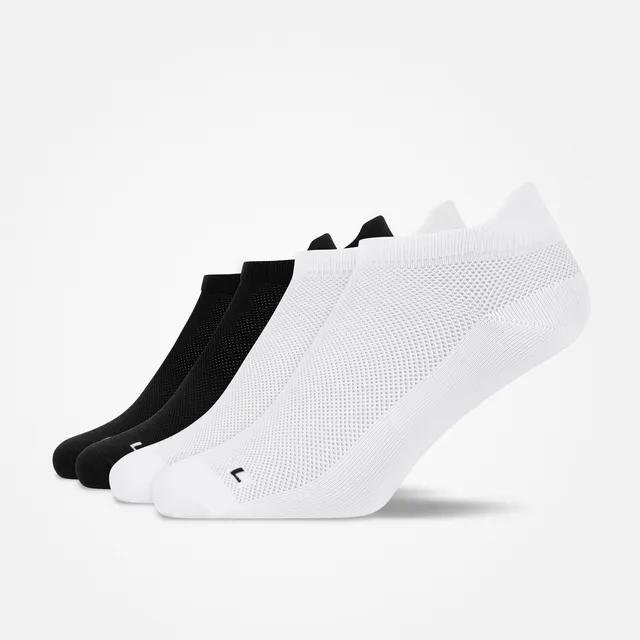 snocks-laufsocken-schwarz-wei-kurze-running-socken-unisex image 1