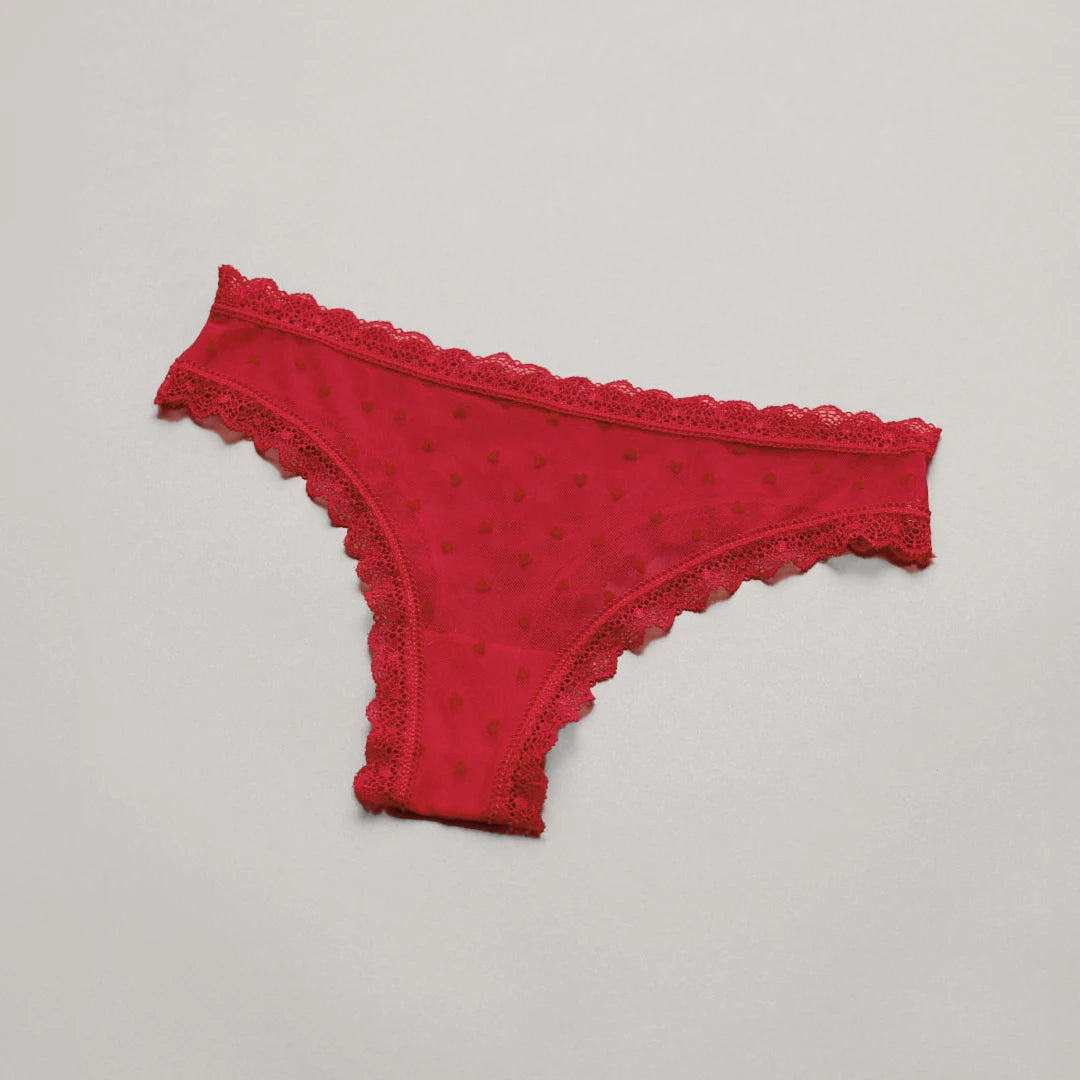 snocks-tangas-mit-spitze-love-damen-kirschrot image 6